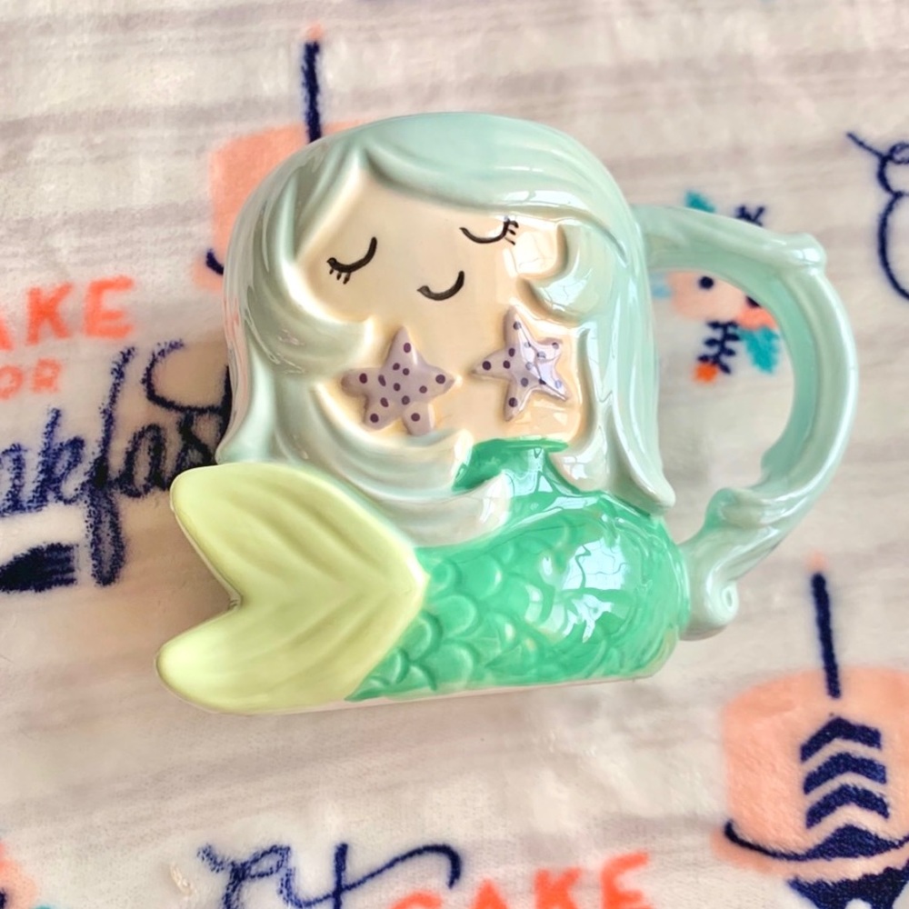 1 LEFT! ๐ง๐ปโโ๏ธ Teal Mermaid Ceramic Colorful Mug - Picture 4 of 6